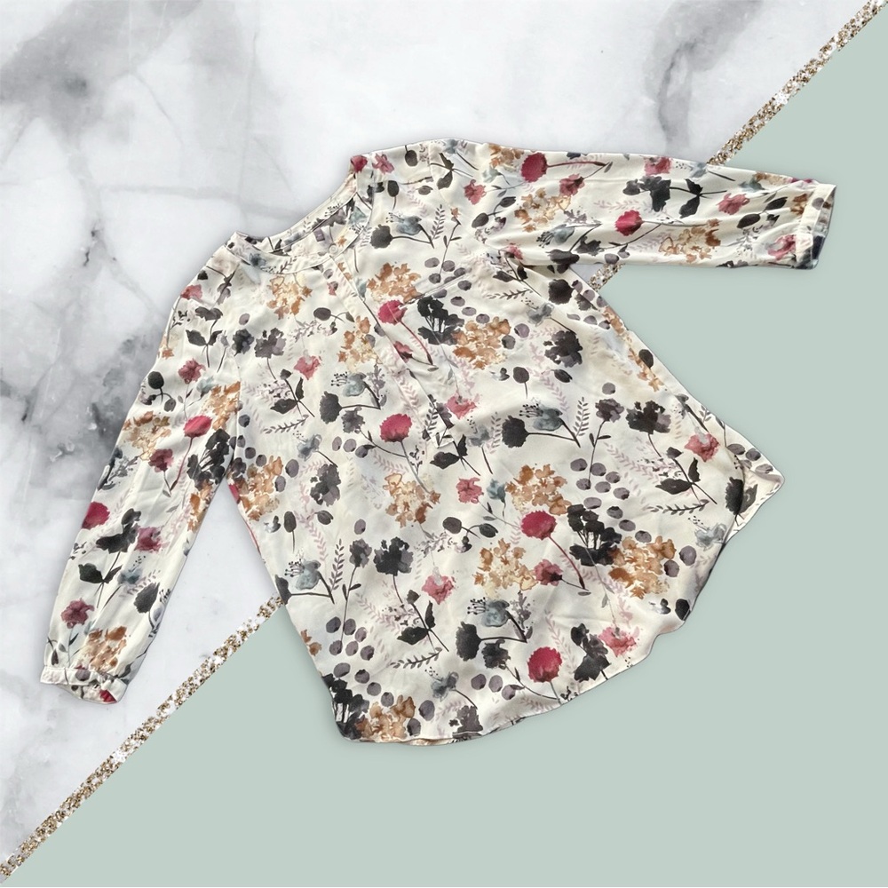 NYDJ Floral Tunic Blouse